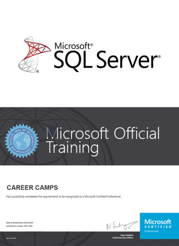 Mcsa Sql 2016 Database Development Certification Camp