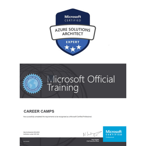 MCE Microsoft Azure Solutions Architect Certification Camp (1 Course, 1