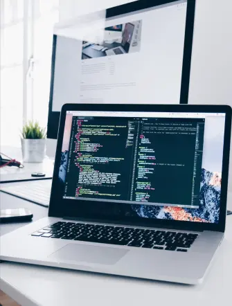 laptop with a certification bootcamp coding practice